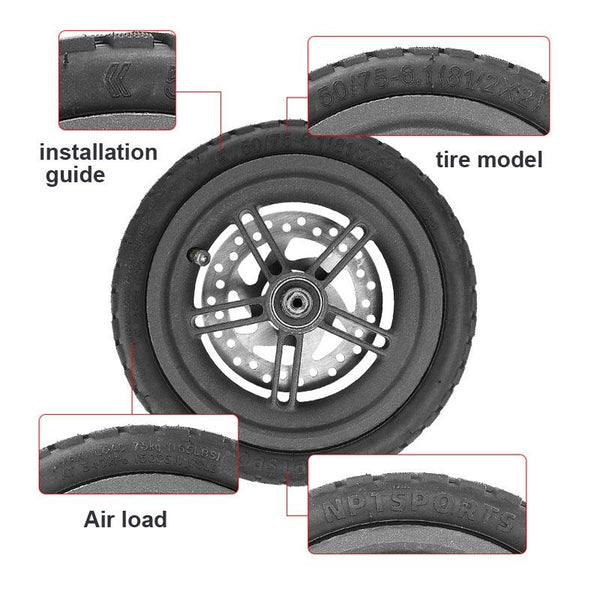 8.5 Tubeless Vacuum Tire For Xiaomi M365 Pro 1S Electric Scooter Model Accessories Parts