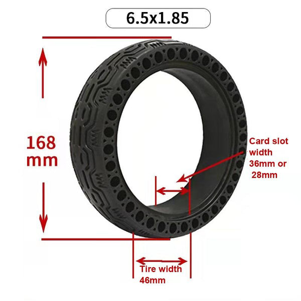Electric Scooter Tire Six Point Five Inch Solid Honeycomb Design Accessories Parts