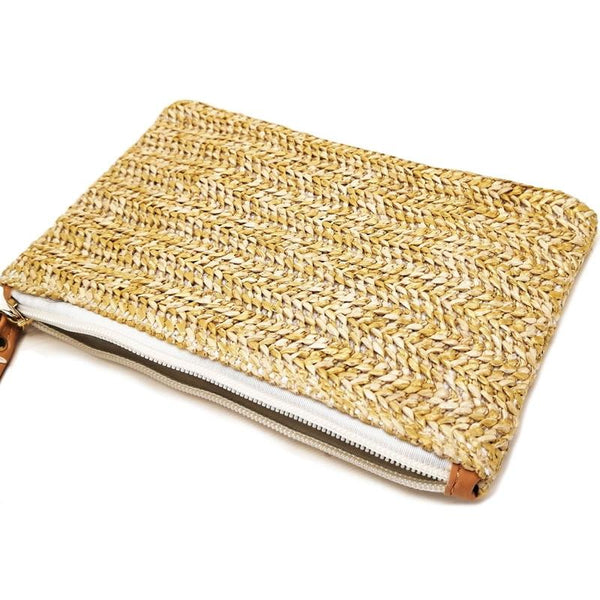 Beach Straw Clutch Coin Purse For Summer Fun Wallets