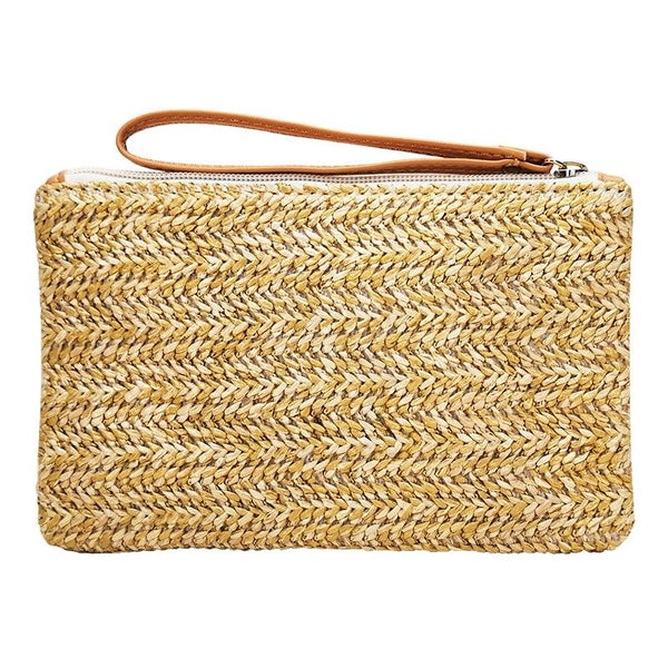 Beach Straw Clutch Coin Purse For Summer Fun Wallets