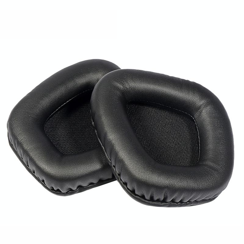 Black Protein Leather Earpads For Corsair Void Elite Set Of 2 Headphone Accessories