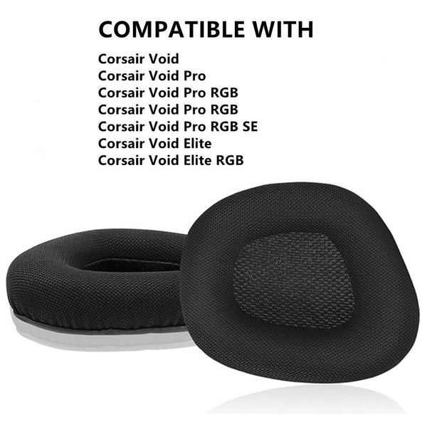 Pair Of Gray Earpads For Corsair Void Pro Elite Enhanced Comfort And Fit Headphone Accessories