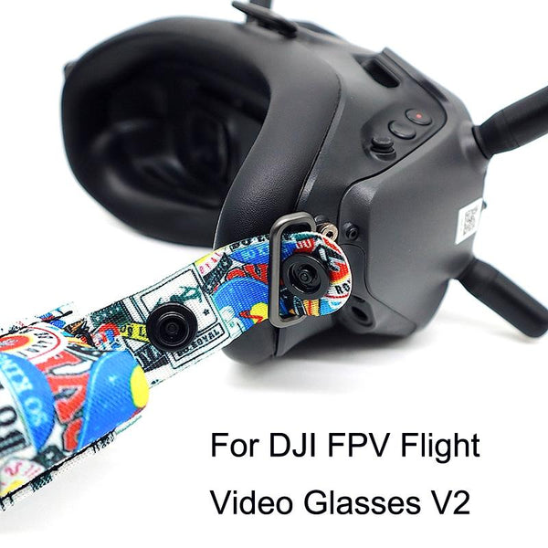 Fixed Strap For Dji Fpv Goggles V2 Graffiti Headband Straps & Hand Grips