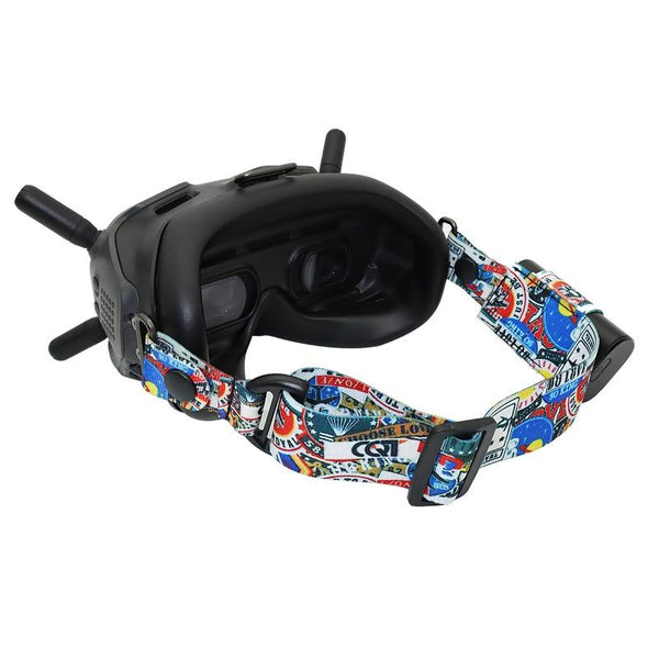 Fixed Strap For Dji Fpv Goggles V2 Graffiti Headband Straps & Hand Grips