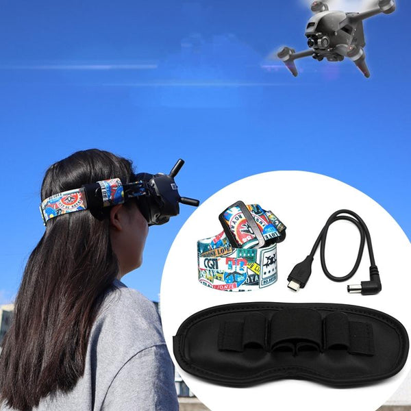 Fixed Strap For Dji Fpv Goggles V2 Graffiti Headband Straps & Hand Grips