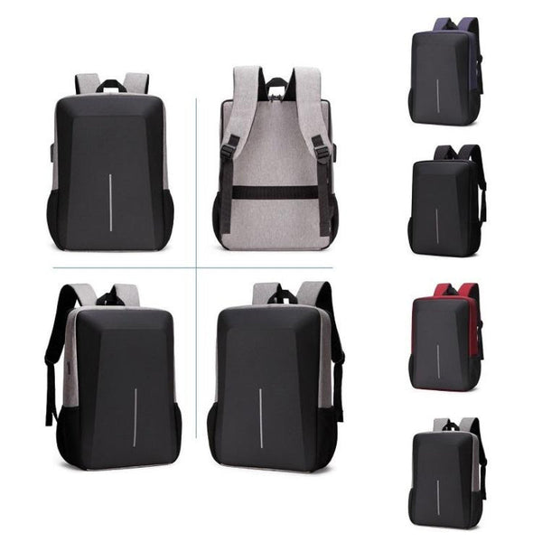 Hard Shell Anti Theft Backpack With Alloy Frame For Computers In Grey Anti Theft Locks & Kits