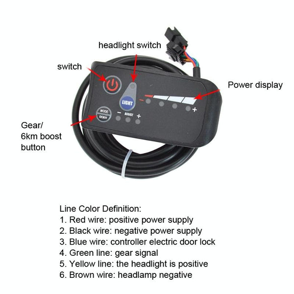 Electric Bike Display & Controller Set For S810h Scooter Accessories Parts