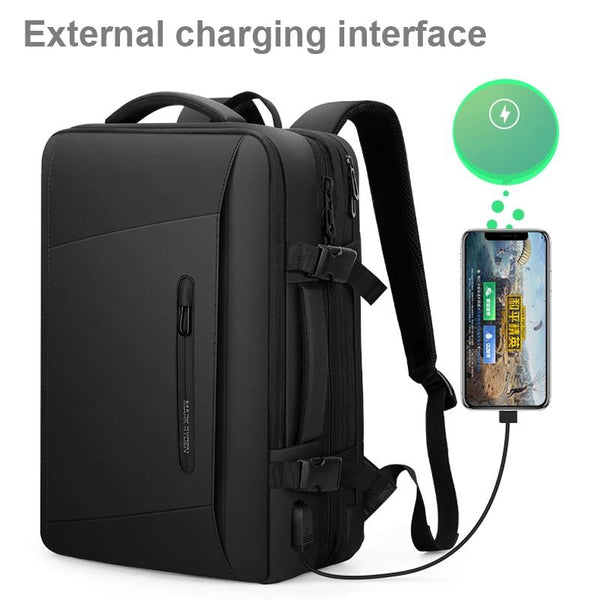 Large Capacity Oxford Cloth Backpack 17.3 Inch Expansion Style For Men Backpacks