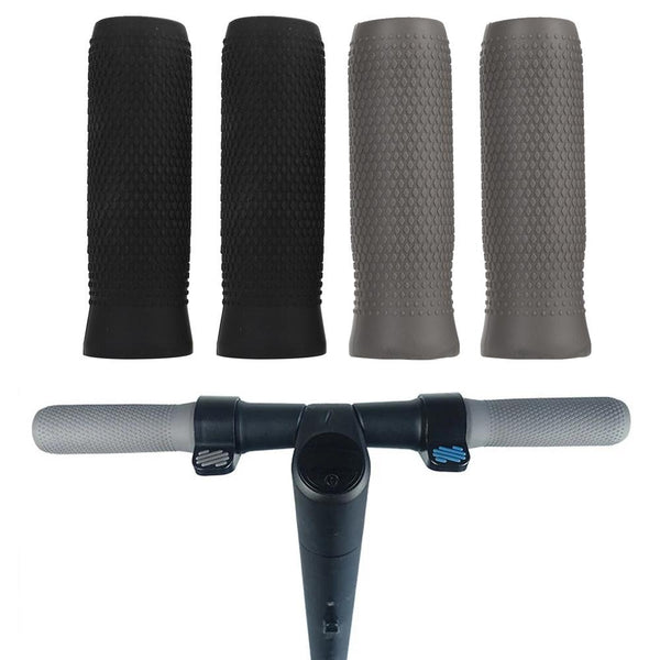 Silicone Handbar Cover For Ninebot Es Scooters Grey Pair Accessories