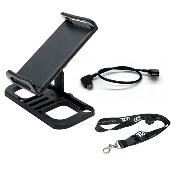 Tablet Holder For Drone Remote Controller With Lanyard And Micro Usb Connection Mounts Stands & Holders