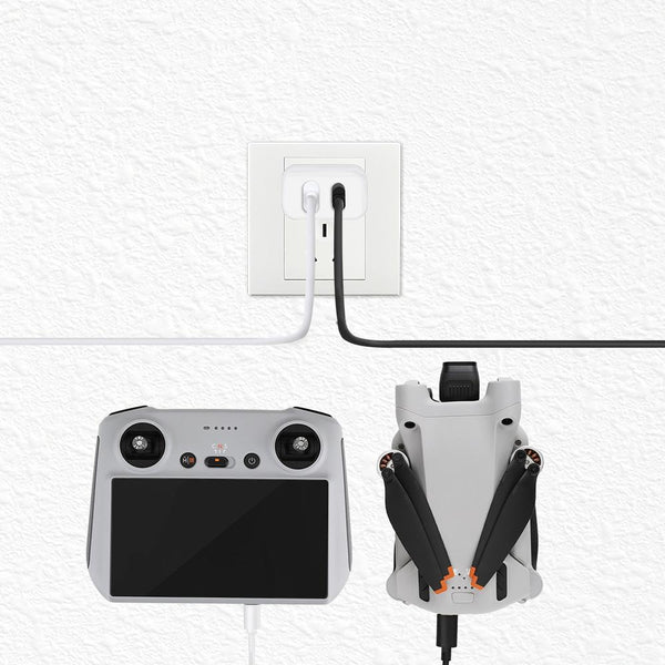 30 Watt Dual Port Charger For Dji Mini 2 And Pro Gallium Nitride Chargers & Cradles
