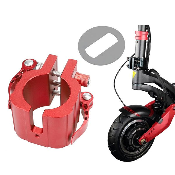 Red Folding Clamp With Pad For Electric Scooter Secure Storage And Stability Accessories Parts