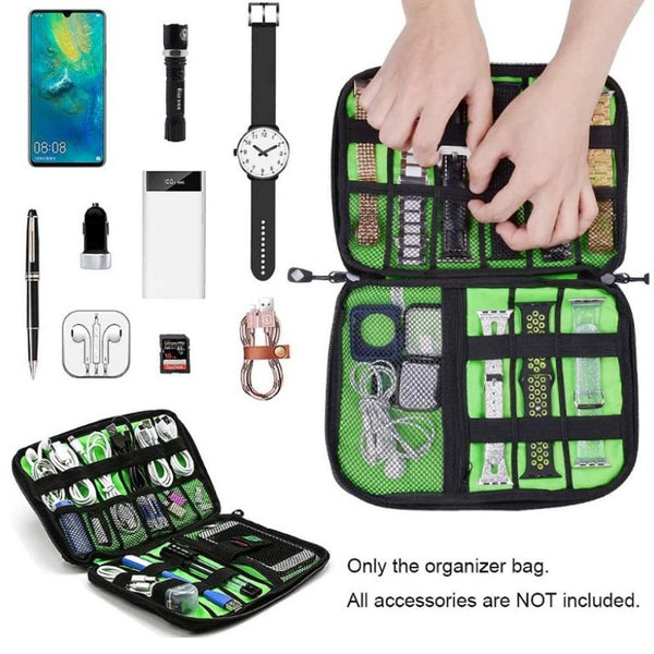 Multifunctional Mobile Phone Digital Accessories Storage Bag Black Other Mobile Accessories