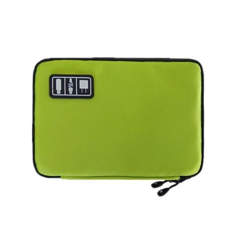 Multifunctional Portable Mobile Phone Digital Accessories U Disk Storage Bag Green Other Mobile Accessories