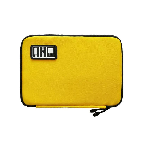 Multifunctional U Disk Storage Bag For Mobile Phone Accessories Yellow Storage Bags