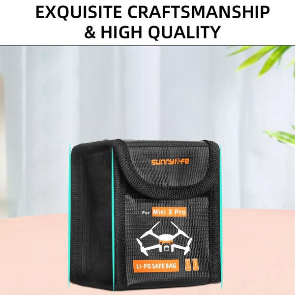 Explosion Proof Battery Bag For Dji Mini 3 Holds Two Batteries Camera Drone Accessories