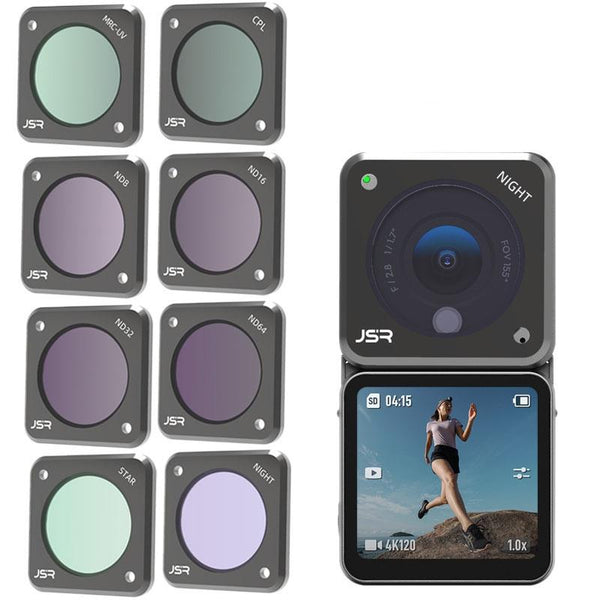 Nd16pl For Dji Action 2 With Uv And Polarising Features Filters