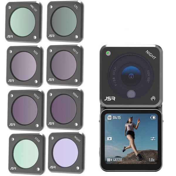 Nd64pl For Dji Action 2 Camera Enhanced Exposure And Clear Shots Filters