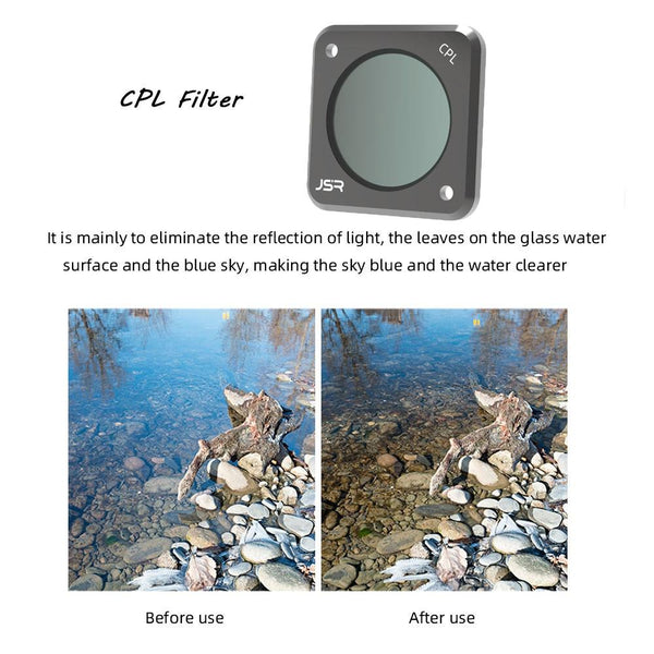 Nd64pl For Dji Action 2 Camera Enhanced Exposure And Clear Shots Filters