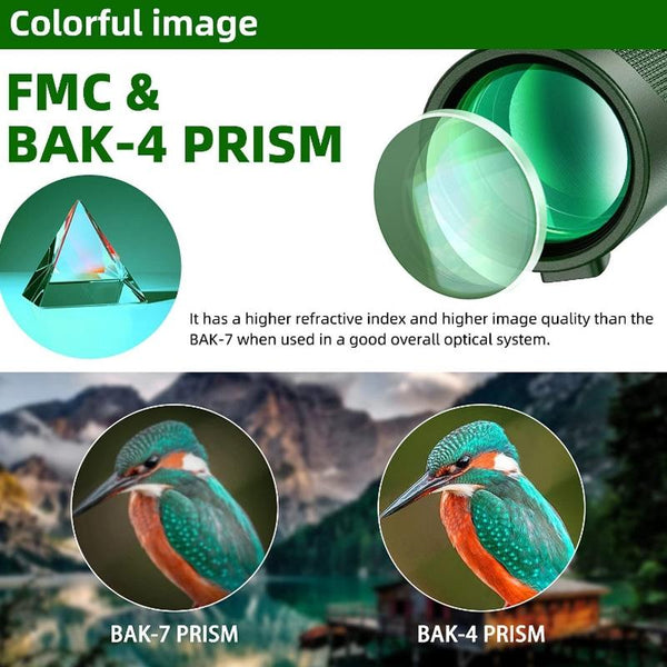 High Power Monocular With Night Vision Clip And Tripod 40X60 Binoculars & Monoculars