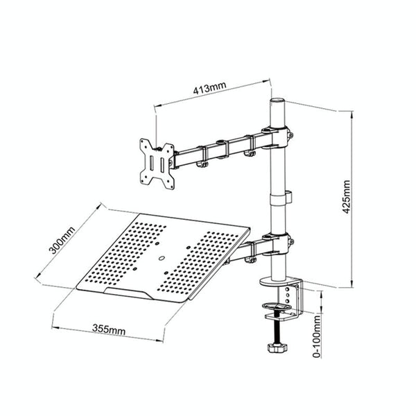 Rotatable Dual Screen Laptop Stand For Desktop Adjustable Mounting Solution Stands Holders & Car Mounts