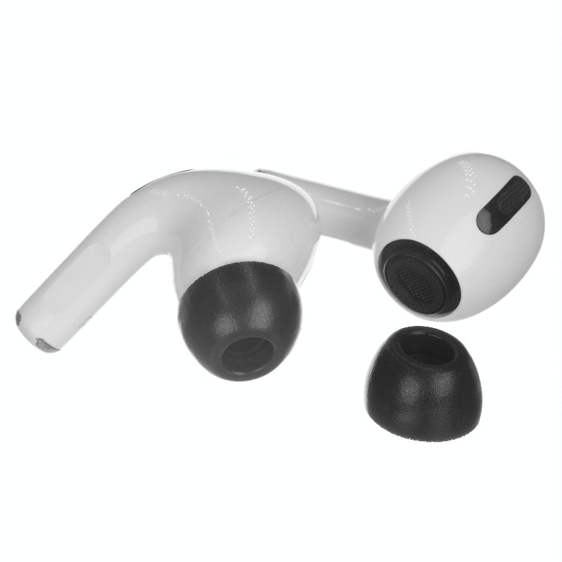 2 Pack Large Black Memory Foam Ear Tips For Tws Airpods Pro Headphone Accessories