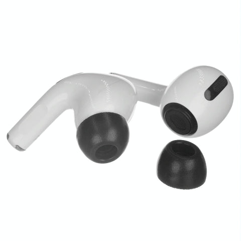 2 Pack Large Black Memory Foam Ear Tips For Tws Airpods Pro Headphone Accessories