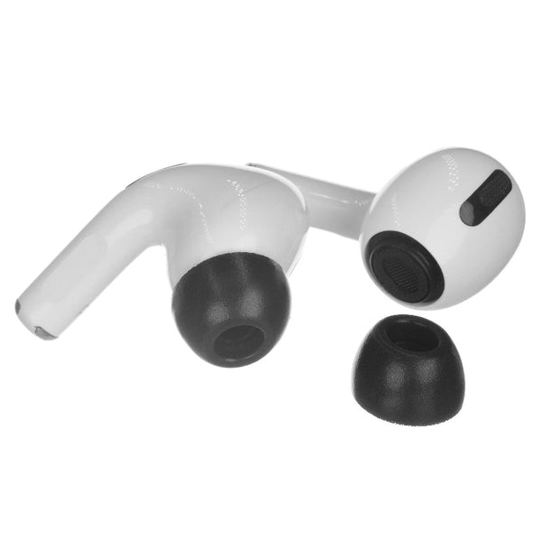 2 Pack Memory Foam Ear Tips For Tws Airpods Pro Black Small Size Headphone Accessories