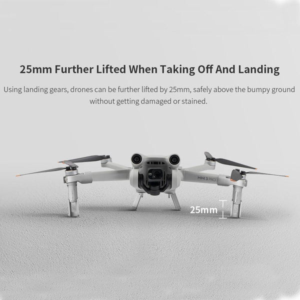 25 Millimetre Raised Landing Gear For Dji Mini 3 Pro With Quick Release Design Camera Drone Accessories