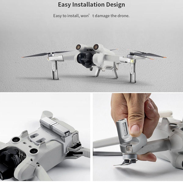 25 Millimetre Raised Landing Gear For Dji Mini 3 Pro With Quick Release Design Camera Drone Accessories