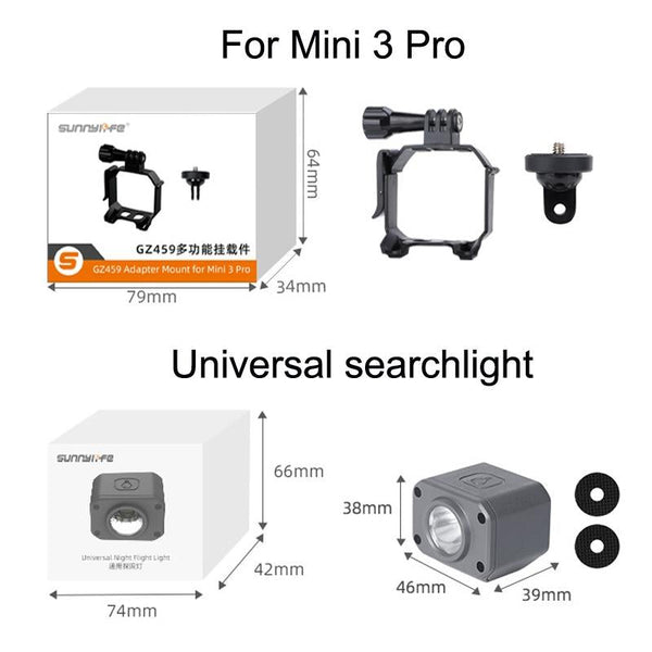 Pro Gopro 10 Action Camera Mount For Dji Mini 3 With Searchlight Compatibility Tripod Mount Accessories