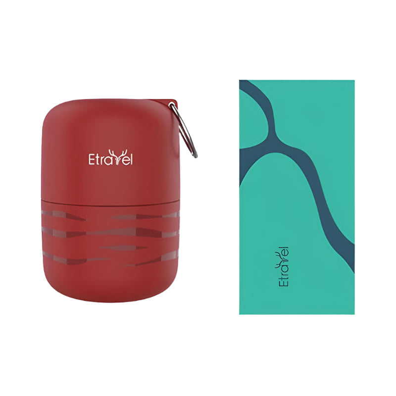 Double Sided Quick Drying Fleece Bath Towel Small Red Towels & Washcloths