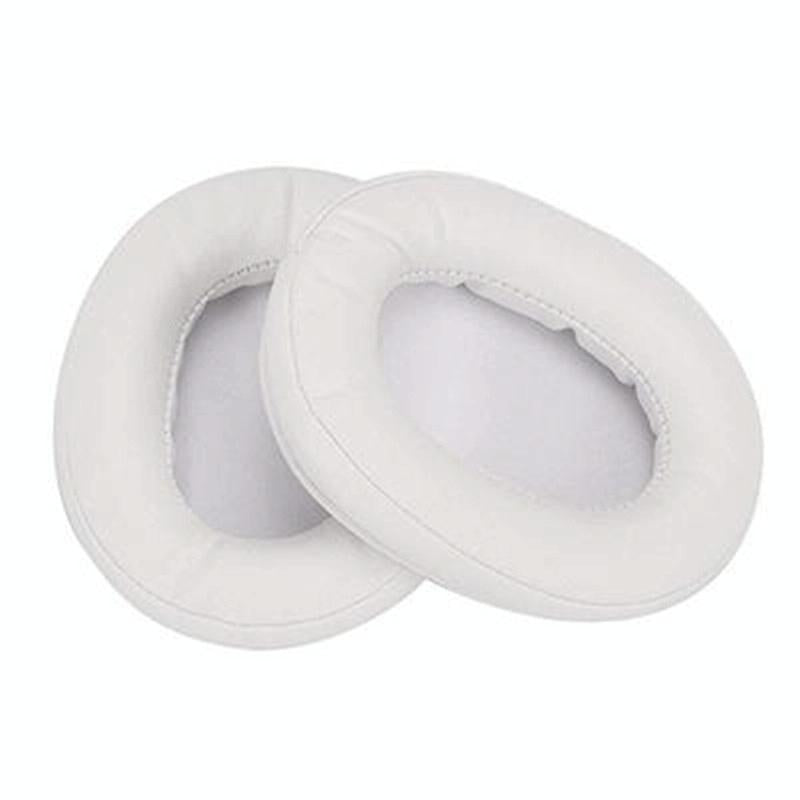 2 Pack Headset Earmuffs For Sony Mdr 7506 V6 900St With White Stitching Headphone Accessories