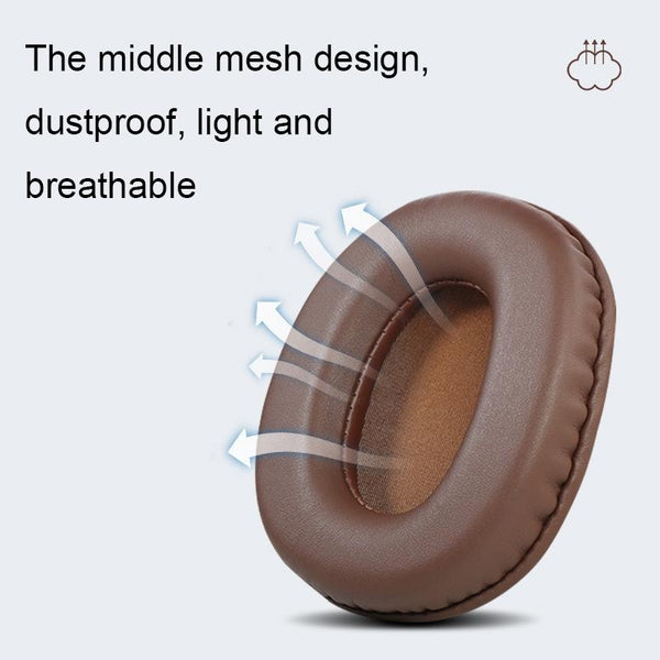 2 Pack Headset Earmuffs For Mdr 7506 V6 900St Brown Stitching Replacement Covers Headphone Accessories