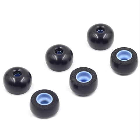 Six Pack Memory Foam Earplugs For True Wireless Headsets Large Size Headsets & Earpieces