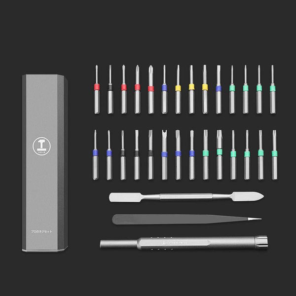 Thirty In One Aluminium Barrel Screw Knife Set For Disassembly And Maintenance Screwdrivers & Nutdrivers