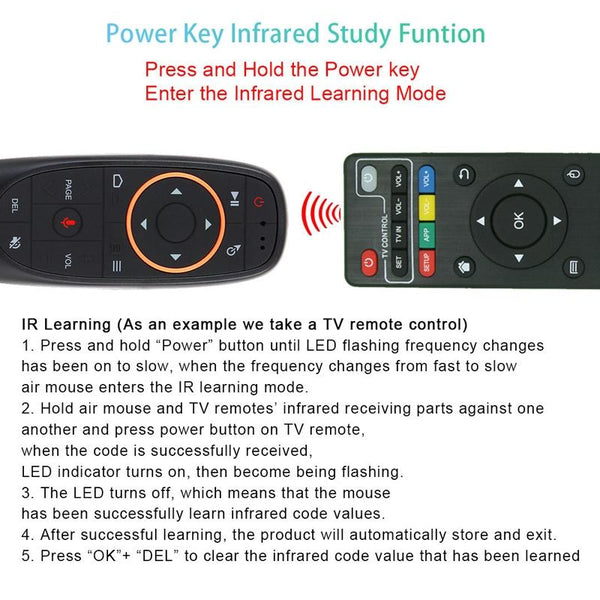 Smart Learning Voice Remote Control G10 Without Gyroscope Remote Controls