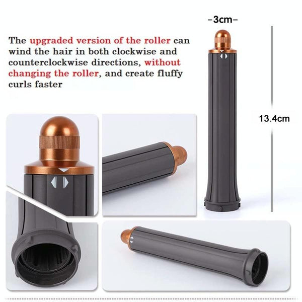 Long Barrel Curling Iron For Dyson Hair Dryer 13.4Cm Upgraded 40Mm Red Straightening & Curling Irons