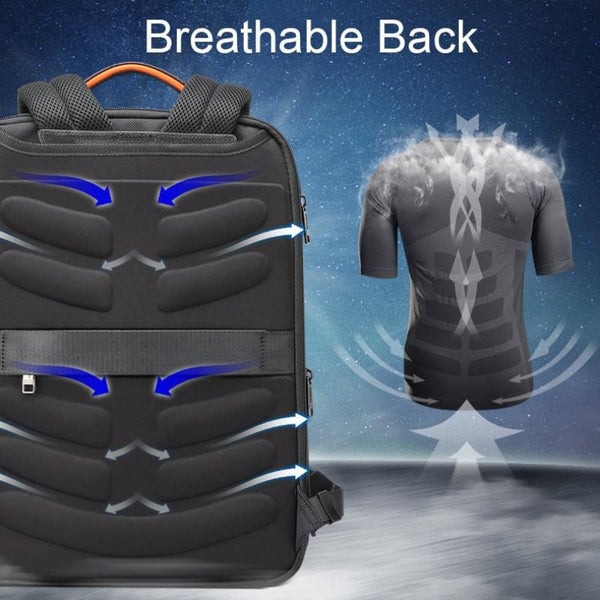 Waterproof Anti Theft Laptop Backpack With Usb Charging Regular Version Black Laptop Cases & Bags