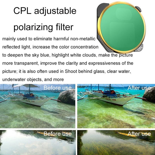 Fi330 M3 Cpl Filter For Mavic Drone With Optical Glass And Aluminium Alloy Filters