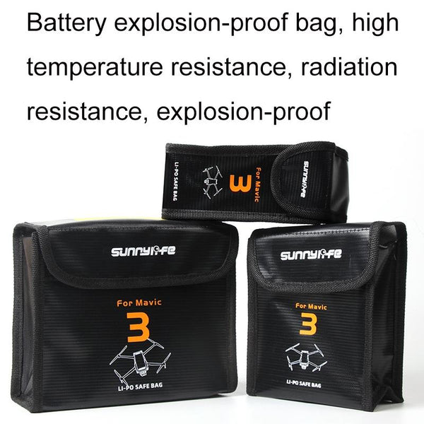 Explosion Proof Battery Safe Storage Bag For Mavic 3 Drones Camera Cases Bags & Covers