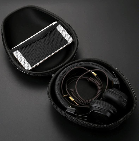 Compact Headphone Storage Bag In Black Organising Headphones And Accessories Headphone Accessories