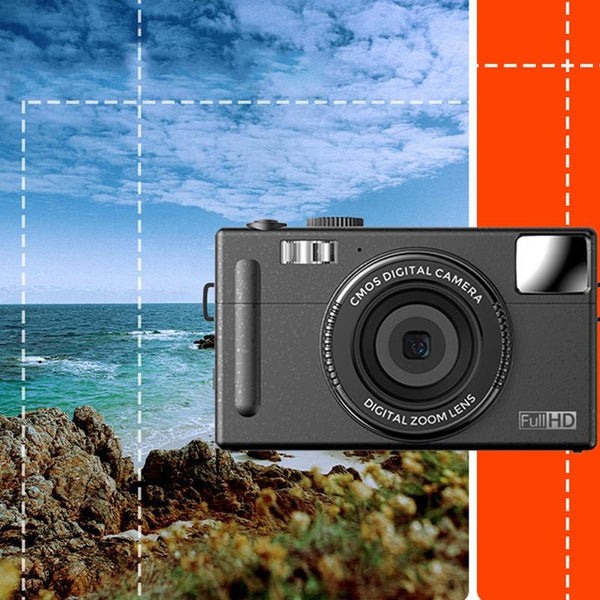 Children Digital Camera With Three Inch Screen Forty Eight Megapixel Black Digital Cameras