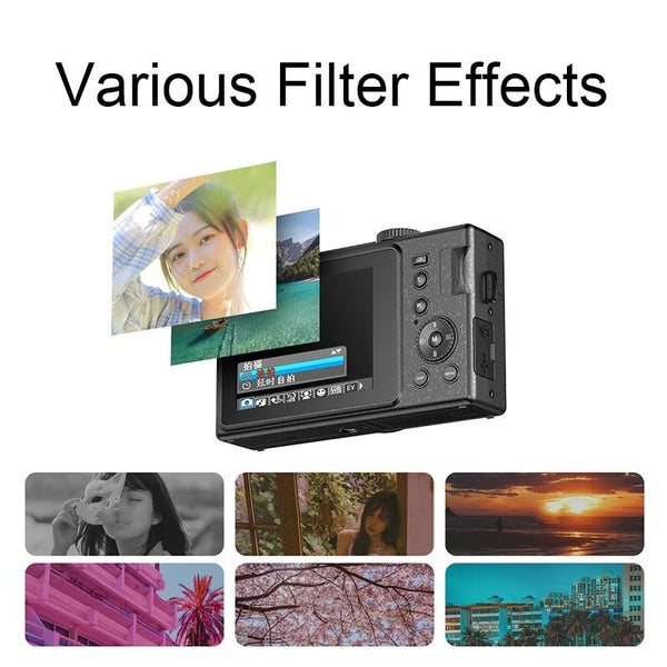 3.0 Hd Children's Digital Camera With 48Mp 3In Screen Pink + Card Reader Digital Cameras