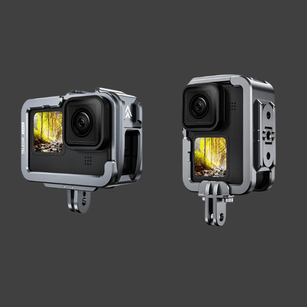 Vertical Shooting Set For Gopro Hero11 Hero10 And Hero9 With Aluminium Alloy Frame Other Camera & Photo Accs