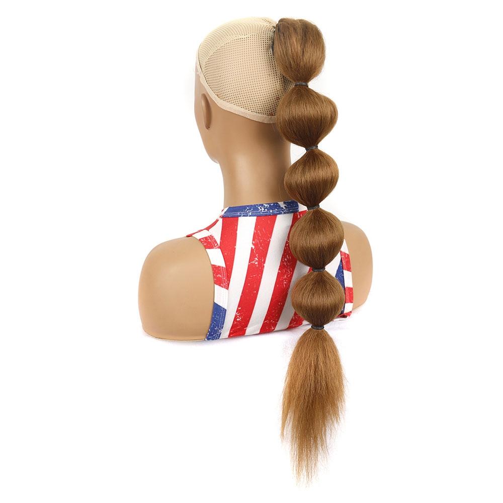 27 Shaggy Bubble Drawstring Ponytail Wig With Shape For Bold Style Hair Extensions