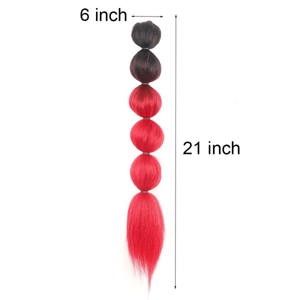 Long Shaggy Drawstring Bubble Ponytail Wig In 1Bt51p Colour Hair Extensions