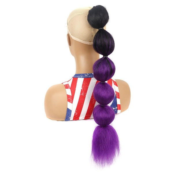 Long Shaggy Drawstring Bubble Ponytail Wig In 1Bt51p Colour Hair Extensions