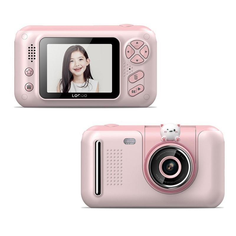 Kids' Two Point Four Inch High Definition Reversible Camera Pink Camcorders