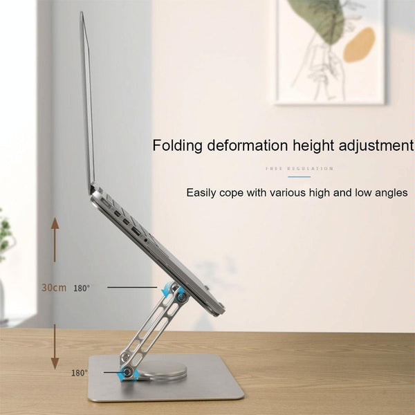 Foldable Rotating Laptop Cooling Stand Multifunctional Aluminium Alloy Design Monitor Mounts & Stands